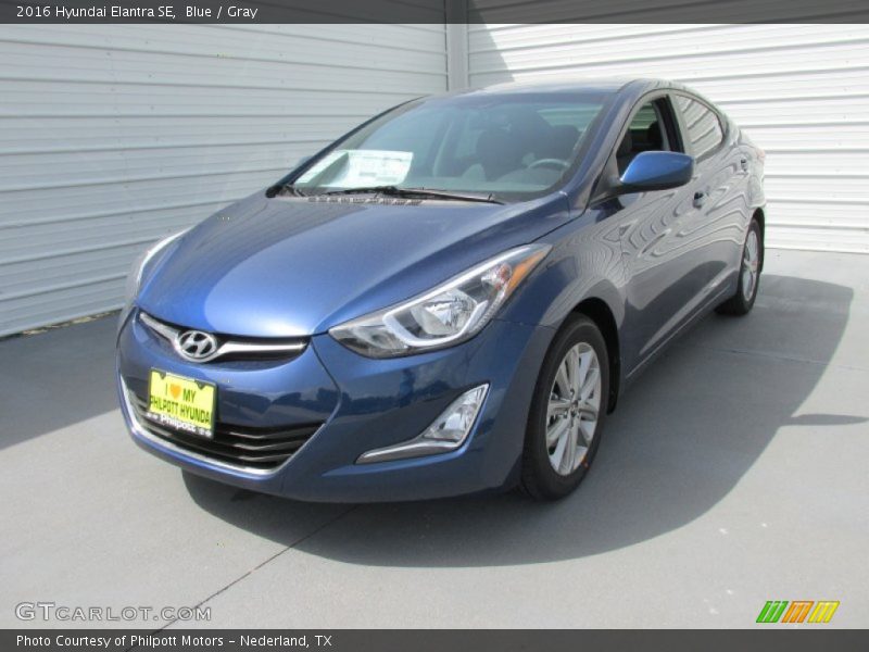Blue / Gray 2016 Hyundai Elantra SE