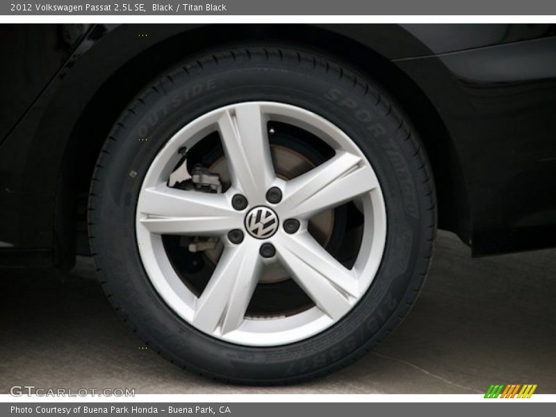 Black / Titan Black 2012 Volkswagen Passat 2.5L SE