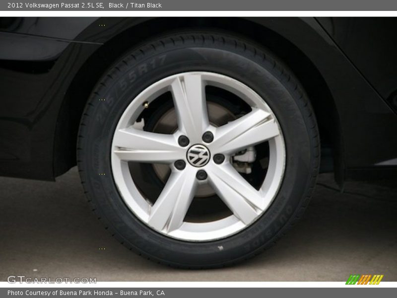 Black / Titan Black 2012 Volkswagen Passat 2.5L SE