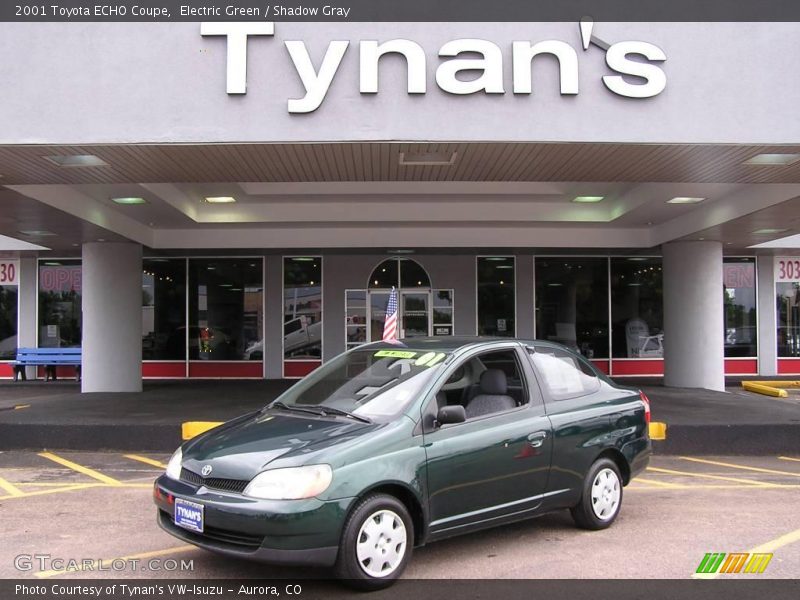 Electric Green / Shadow Gray 2001 Toyota ECHO Coupe