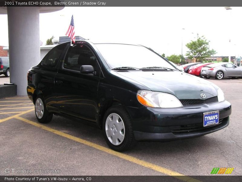 Electric Green / Shadow Gray 2001 Toyota ECHO Coupe