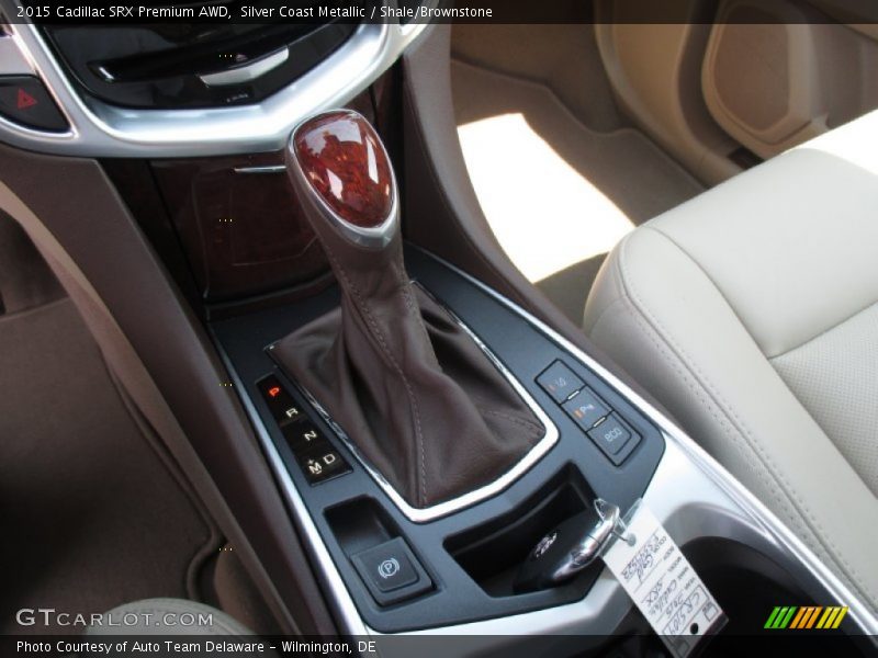 Silver Coast Metallic / Shale/Brownstone 2015 Cadillac SRX Premium AWD
