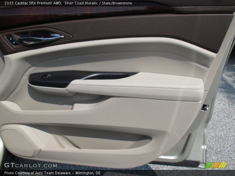 Silver Coast Metallic / Shale/Brownstone 2015 Cadillac SRX Premium AWD