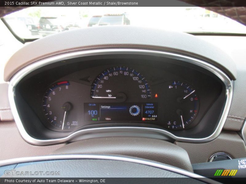 Silver Coast Metallic / Shale/Brownstone 2015 Cadillac SRX Premium AWD