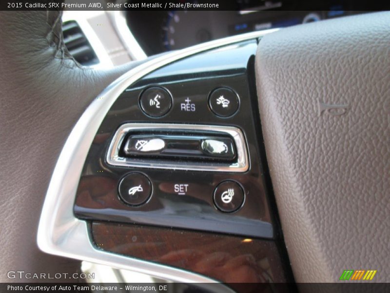 Silver Coast Metallic / Shale/Brownstone 2015 Cadillac SRX Premium AWD