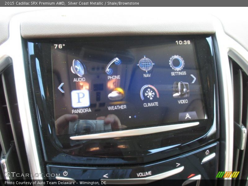 Silver Coast Metallic / Shale/Brownstone 2015 Cadillac SRX Premium AWD