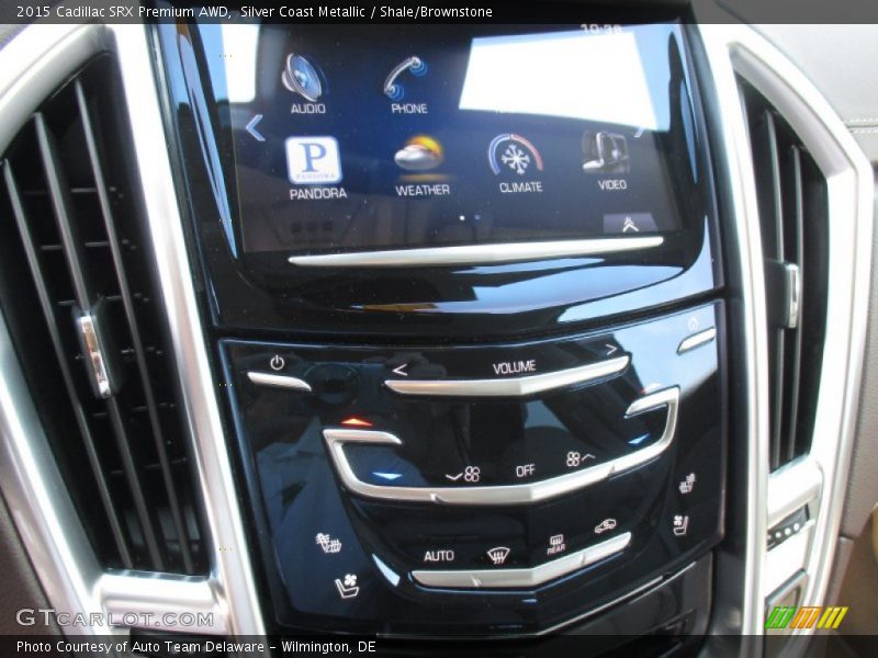 Silver Coast Metallic / Shale/Brownstone 2015 Cadillac SRX Premium AWD