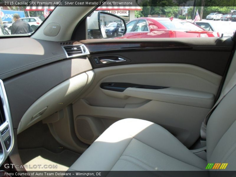 Silver Coast Metallic / Shale/Brownstone 2015 Cadillac SRX Premium AWD