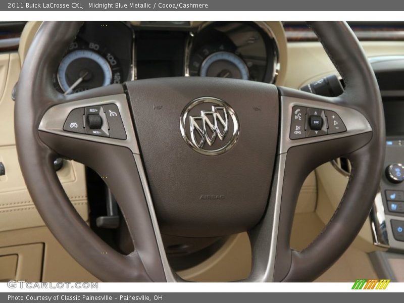 Midnight Blue Metallic / Cocoa/Cashmere 2011 Buick LaCrosse CXL