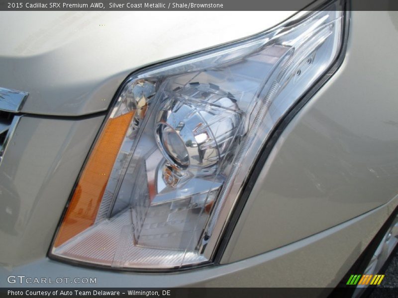 Silver Coast Metallic / Shale/Brownstone 2015 Cadillac SRX Premium AWD