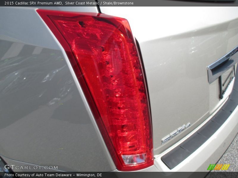 Silver Coast Metallic / Shale/Brownstone 2015 Cadillac SRX Premium AWD