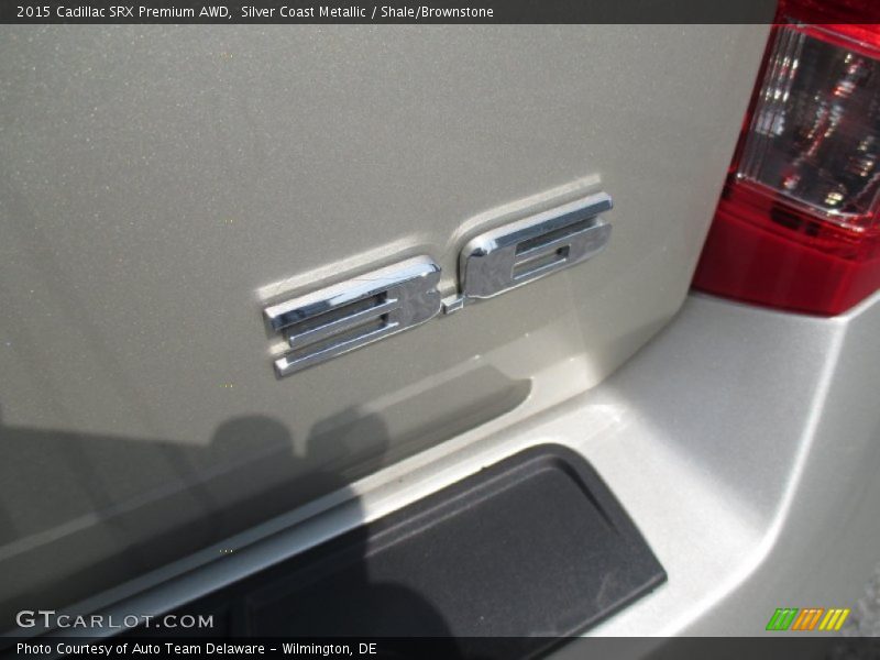 Silver Coast Metallic / Shale/Brownstone 2015 Cadillac SRX Premium AWD
