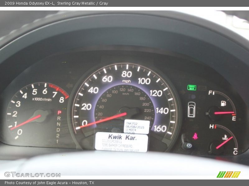 Sterling Gray Metallic / Gray 2009 Honda Odyssey EX-L