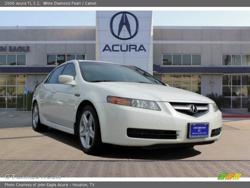 White Diamond Pearl / Camel 2006 Acura TL 3.2