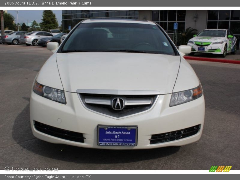 White Diamond Pearl / Camel 2006 Acura TL 3.2