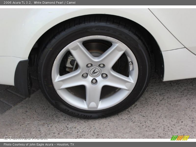 White Diamond Pearl / Camel 2006 Acura TL 3.2