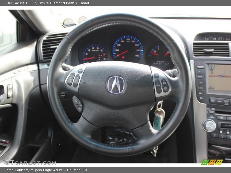 White Diamond Pearl / Camel 2006 Acura TL 3.2