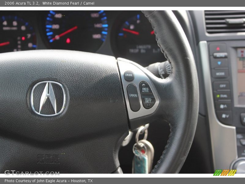 White Diamond Pearl / Camel 2006 Acura TL 3.2