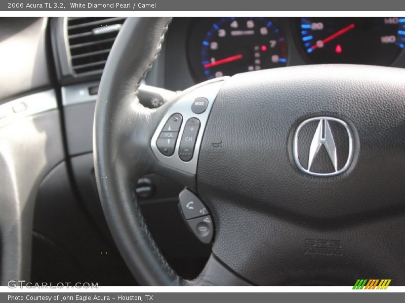 White Diamond Pearl / Camel 2006 Acura TL 3.2