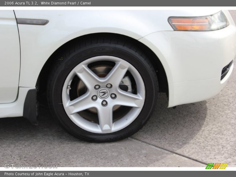 White Diamond Pearl / Camel 2006 Acura TL 3.2