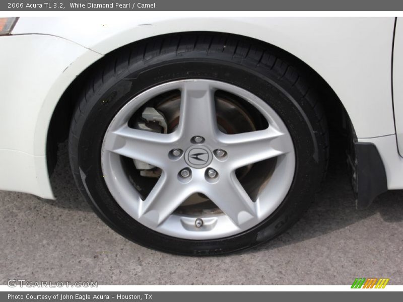 White Diamond Pearl / Camel 2006 Acura TL 3.2