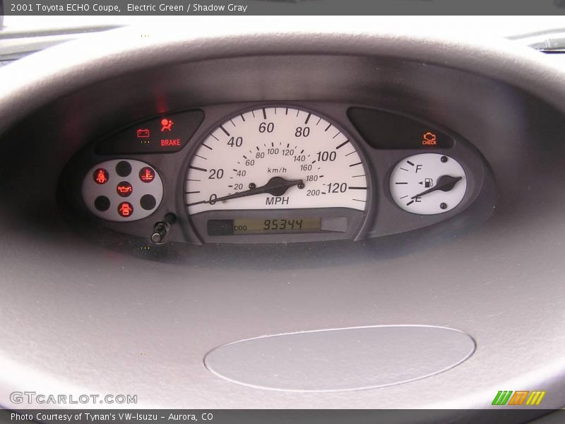 Electric Green / Shadow Gray 2001 Toyota ECHO Coupe