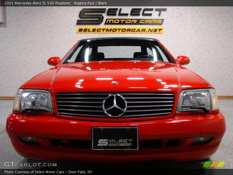 Magma Red / Black 2001 Mercedes-Benz SL 500 Roadster