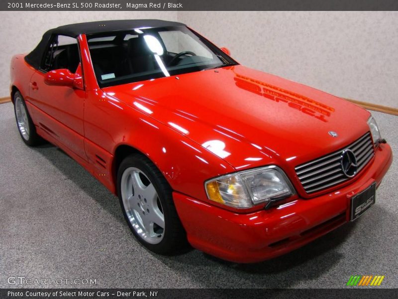 Magma Red / Black 2001 Mercedes-Benz SL 500 Roadster