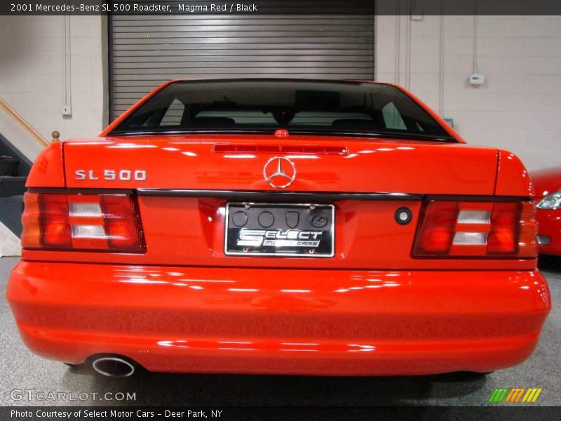Magma Red / Black 2001 Mercedes-Benz SL 500 Roadster