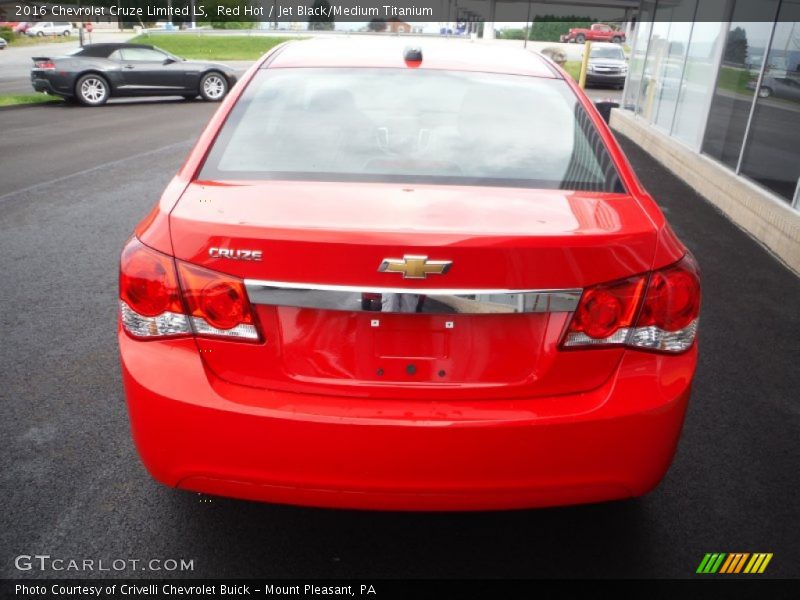 Red Hot / Jet Black/Medium Titanium 2016 Chevrolet Cruze Limited LS