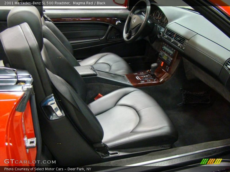 Magma Red / Black 2001 Mercedes-Benz SL 500 Roadster