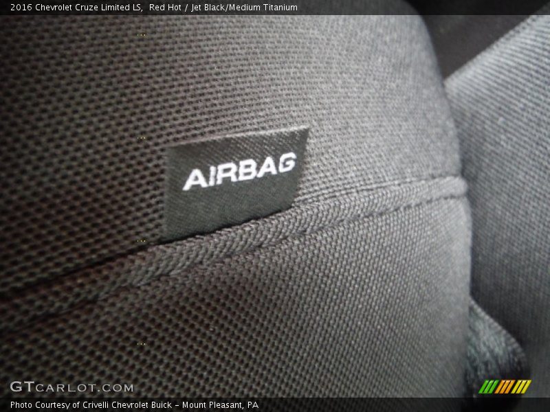Red Hot / Jet Black/Medium Titanium 2016 Chevrolet Cruze Limited LS