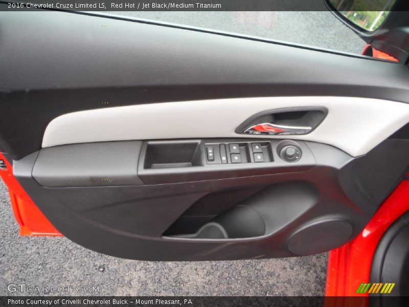 Red Hot / Jet Black/Medium Titanium 2016 Chevrolet Cruze Limited LS