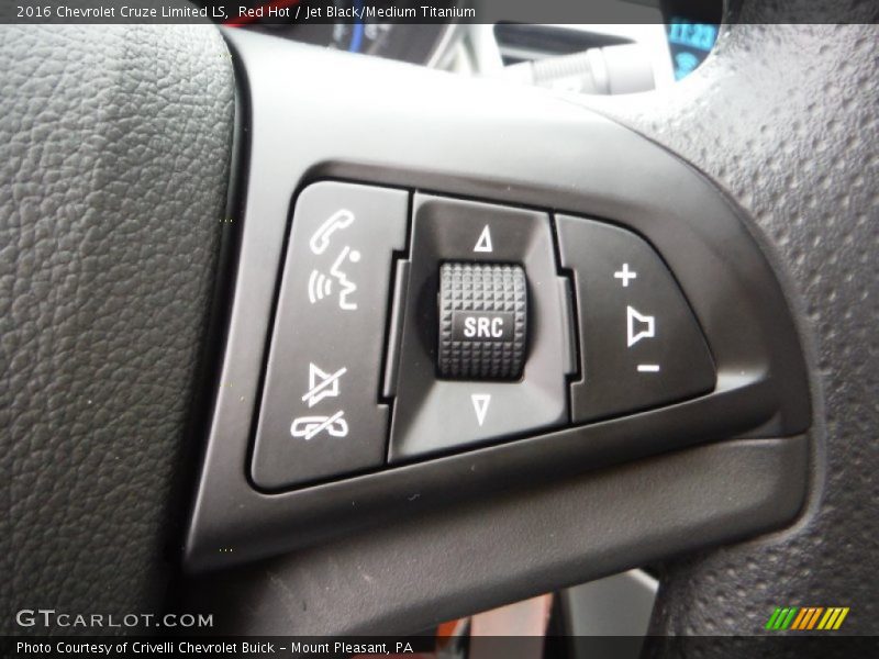Red Hot / Jet Black/Medium Titanium 2016 Chevrolet Cruze Limited LS