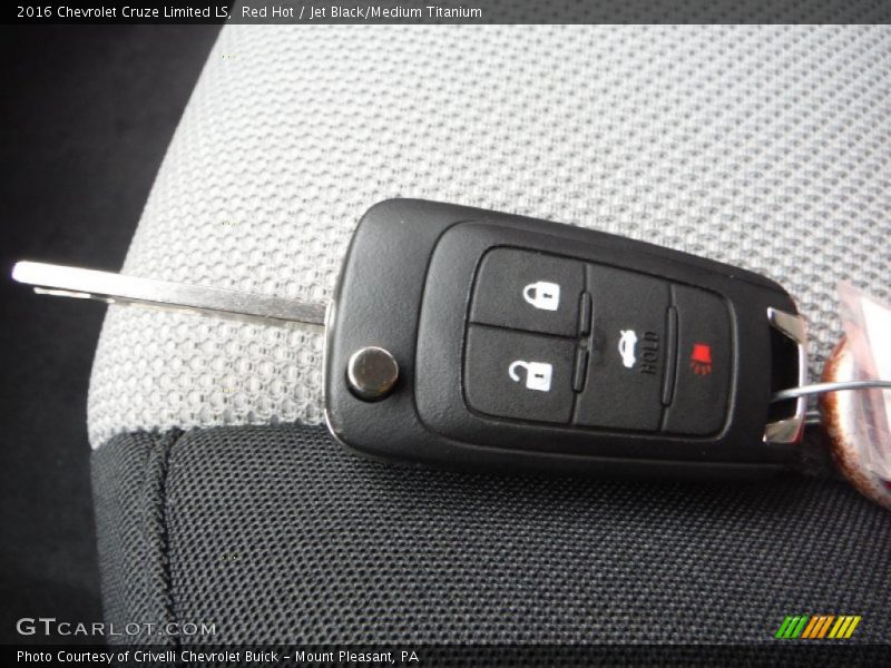 Keys of 2016 Cruze Limited LS