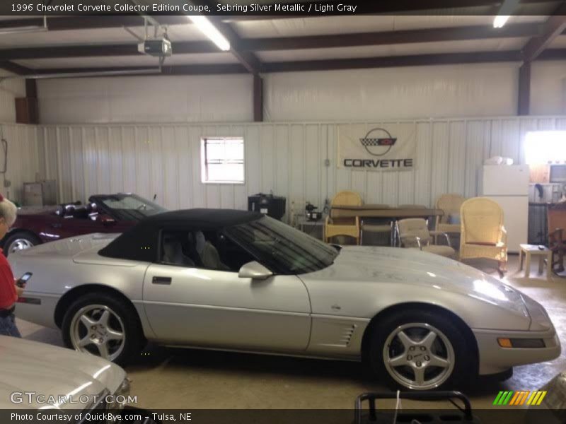 Sebring Silver Metallic / Light Gray 1996 Chevrolet Corvette Collector Edition Coupe
