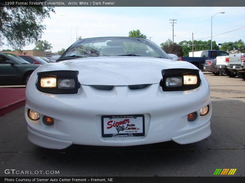 Arctic White / Dark Pewter 1998 Pontiac Firebird Convertible
