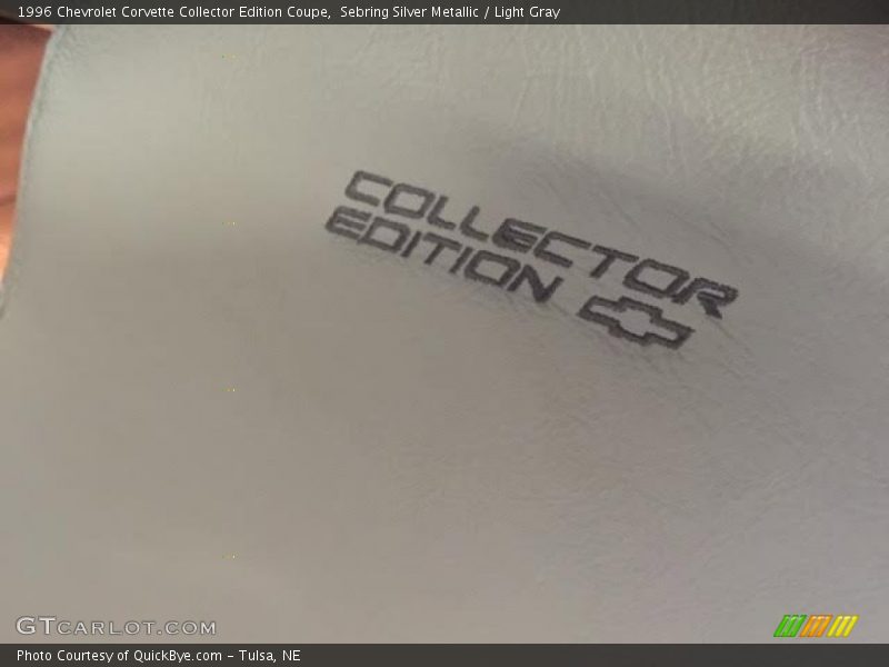 Sebring Silver Metallic / Light Gray 1996 Chevrolet Corvette Collector Edition Coupe