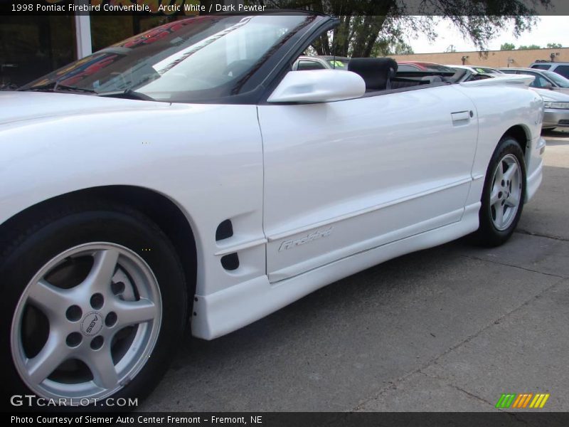 Arctic White / Dark Pewter 1998 Pontiac Firebird Convertible