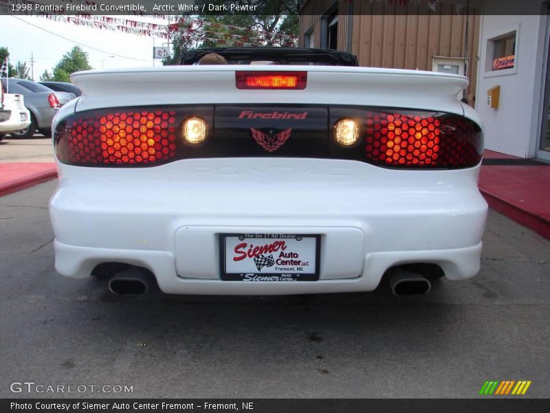 Arctic White / Dark Pewter 1998 Pontiac Firebird Convertible