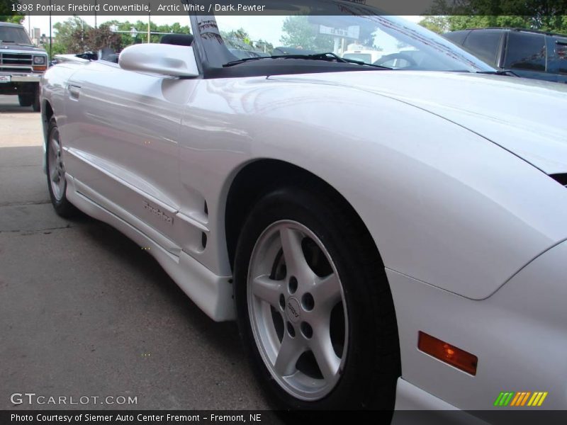 Arctic White / Dark Pewter 1998 Pontiac Firebird Convertible