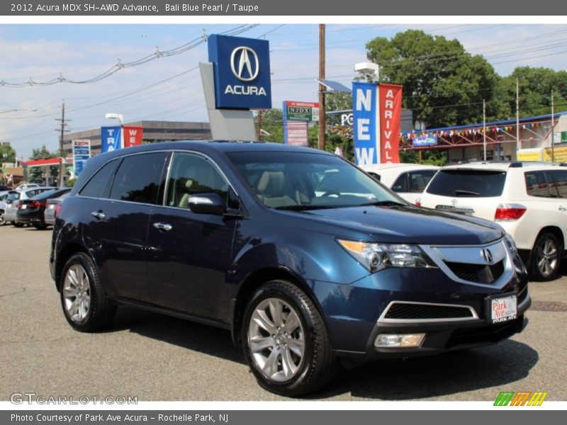 Bali Blue Pearl / Taupe 2012 Acura MDX SH-AWD Advance