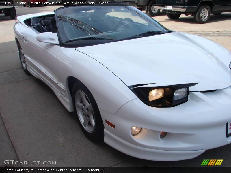 Arctic White / Dark Pewter 1998 Pontiac Firebird Convertible