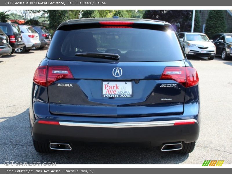Bali Blue Pearl / Taupe 2012 Acura MDX SH-AWD Advance