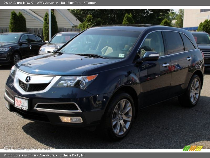 Bali Blue Pearl / Taupe 2012 Acura MDX SH-AWD Advance