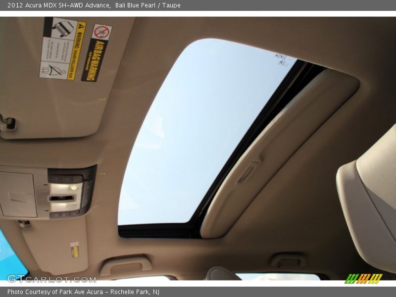 Bali Blue Pearl / Taupe 2012 Acura MDX SH-AWD Advance