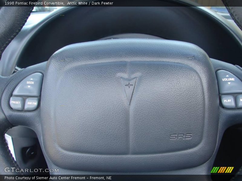 Arctic White / Dark Pewter 1998 Pontiac Firebird Convertible