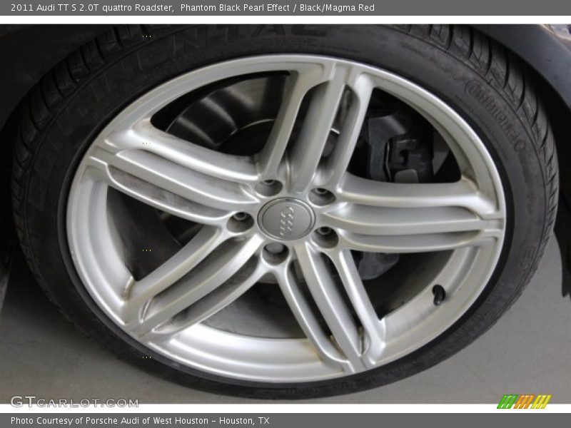 Phantom Black Pearl Effect / Black/Magma Red 2011 Audi TT S 2.0T quattro Roadster