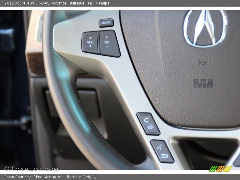 Bali Blue Pearl / Taupe 2012 Acura MDX SH-AWD Advance