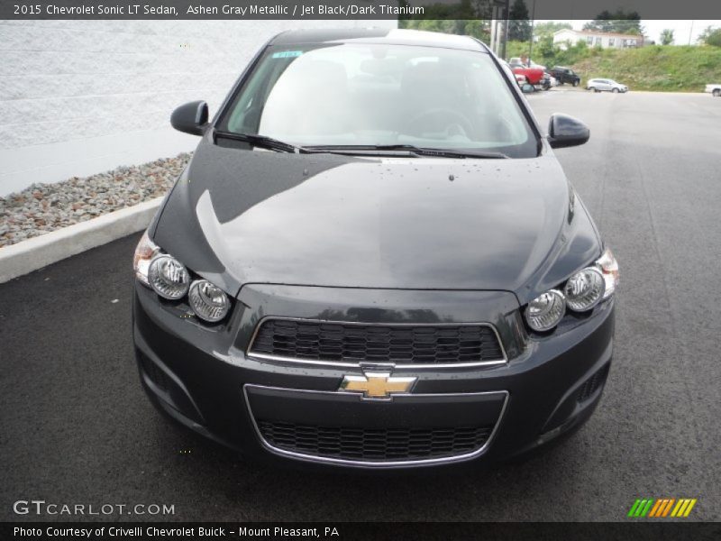 Ashen Gray Metallic / Jet Black/Dark Titanium 2015 Chevrolet Sonic LT Sedan